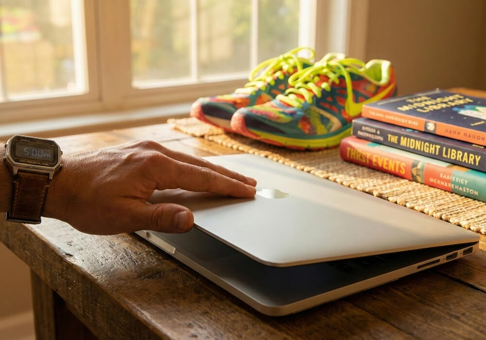 setting boundaries closing laptop 5pm Setting boundaries to reclaim life outside of work for a sustainable career pace.