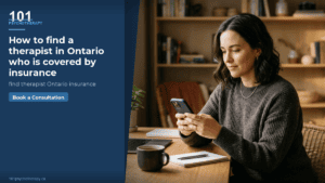 How to find a therapist in Ontario who is covered by insurance
